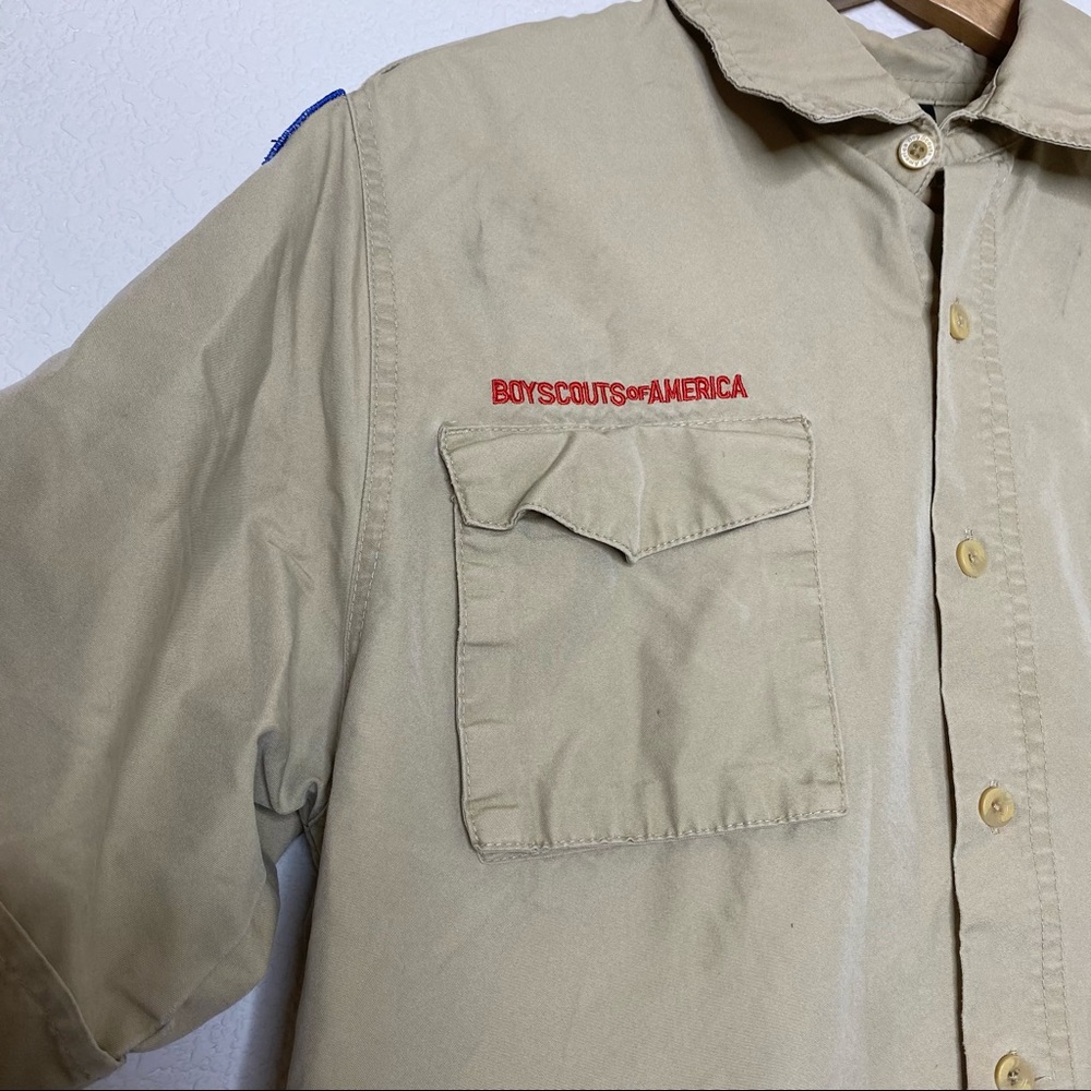Boy Scouts Troupe 350 Button Down - image 2